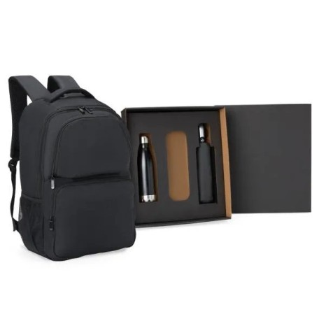 Kit Mochila, Guarda-Chuva e Garrafa 3 Pçs Personalizado