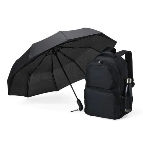 Kit Mochila, Guarda-Chuva e Garrafa 3 Pçs Personalizado