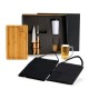 Kit Churrasco / Cerveja em Bambu / Madeira / Inox 7 Pçs Personalizado