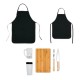 Kit Churrasco / Cerveja em Bambu / Madeira / Inox 7 Pçs Personalizado