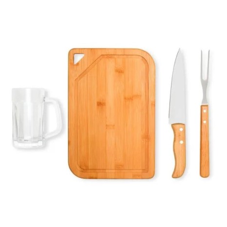 Kit para Churrasco e Cerveja 4 Pçs Personalizado