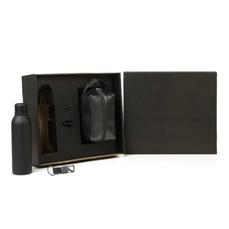 Kit Necessaire, Garrafa e Chaveiro 3 Pçs Personalizado