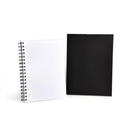 Caderno Pautado com Wire-O Branco 23,5X18cm 100 Fls Personalizado