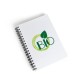 Caderno Pautado com Wire-O Branco 23,5X18cm 100 Fls Personalizado