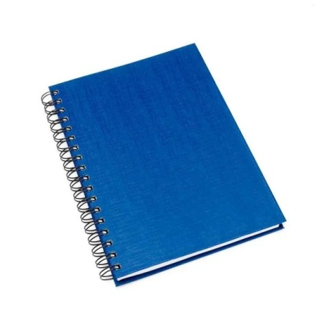 Caderno Pautado com Wire-O Azul 23,5X18cm 100 Fls Personalizado