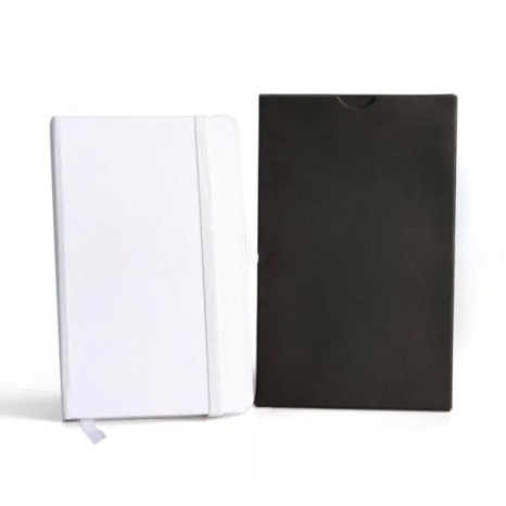 Caderneta com Pauta Branca 14X21 cm Personalizada