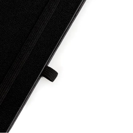 Caderneta com Pauta Preto 14X21 cm Personalizada