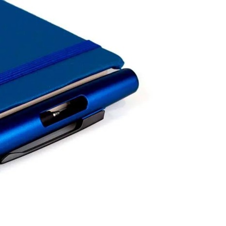Caderneta Sem Pauta Azul 14X21 cm Personalizada