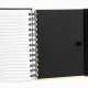 Caderno Espiral com Capa Dura Preto / Bege Personalizado