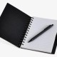 Caderno Espiral com Capa Dura e Caneta Reciclados Personalizado
