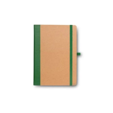 Caderneta Sem Pauta 9,5X15,5 cm Bege/Verde Personalizada