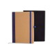 Caderneta Sem Pauta 12,2X17cm Bege/Azul Personalizada