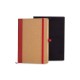 Caderneta Sem Pauta 12,2X17cm Bege/Vermelho Personalizada