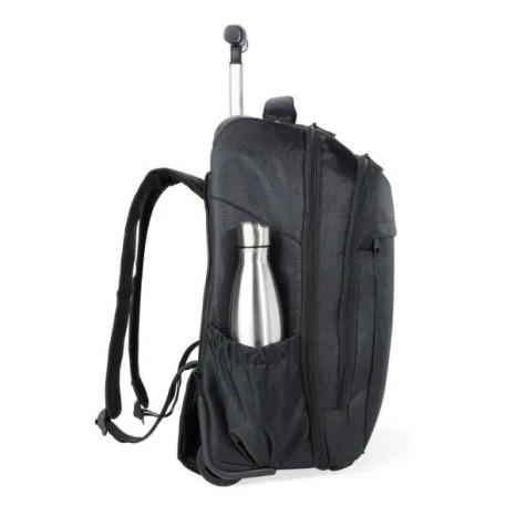 Mochila em Polyester 600D com Rodinha 35L Preta Personalizado