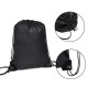 Mochila Sacola em Nylon 190D Preta 42X32cm Personalizado