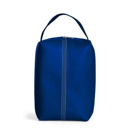 Necessaire com Alça em Material Sintético Azul Personalizado