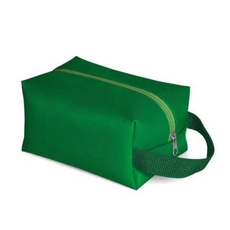 Necessaire com Alça em Material Sintético Verde Personalizado