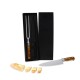 Conjunto para Churrasco Premium em Bambu / Madeira / Inox 3 Pçs Personalizado