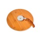 Conjunto para Pizza em Bambu Napoli 30 cm 2 Pçs Personalizado