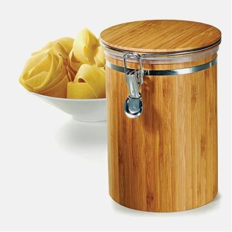 Pote para Mantimentos em Bambu Dubai 1,4 L Personalizado