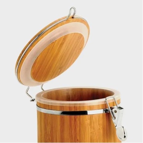 Pote para Mantimentos em Bambu Dubai 1,4 L Personalizado