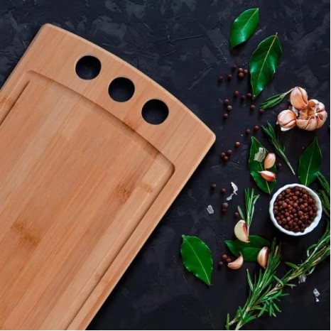 Tábua para Churrasco em Bambu Supreme 3 Furos Personalizado