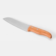 Faca para Fatiar e Picar Inox / Bambu Special Line 7" Personalizado