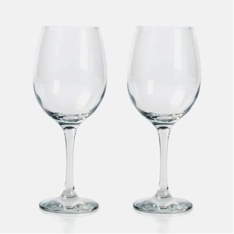 Jogo de Taças de Vidro para Vinho 490 Ml 2 Pçs Personalizado