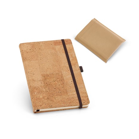 Bloco de Notas Ecológico com Capa de Cortiça com Logotipo