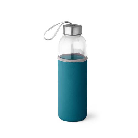 Squeeze de Vidro com Tampa de Aço Inox Personalizado
