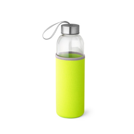 Squeeze de Vidro com Tampa de Aço Inox Personalizado