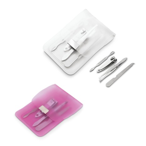 Kit Manicure 4 Peças em Bolsa de PVC Personalizado