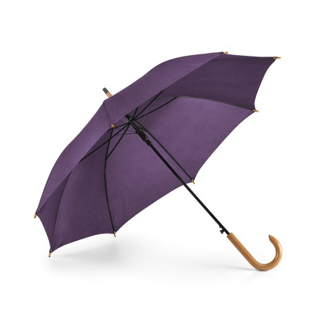 Guarda Chuva 100 cm Automático com Cabo de Madeira