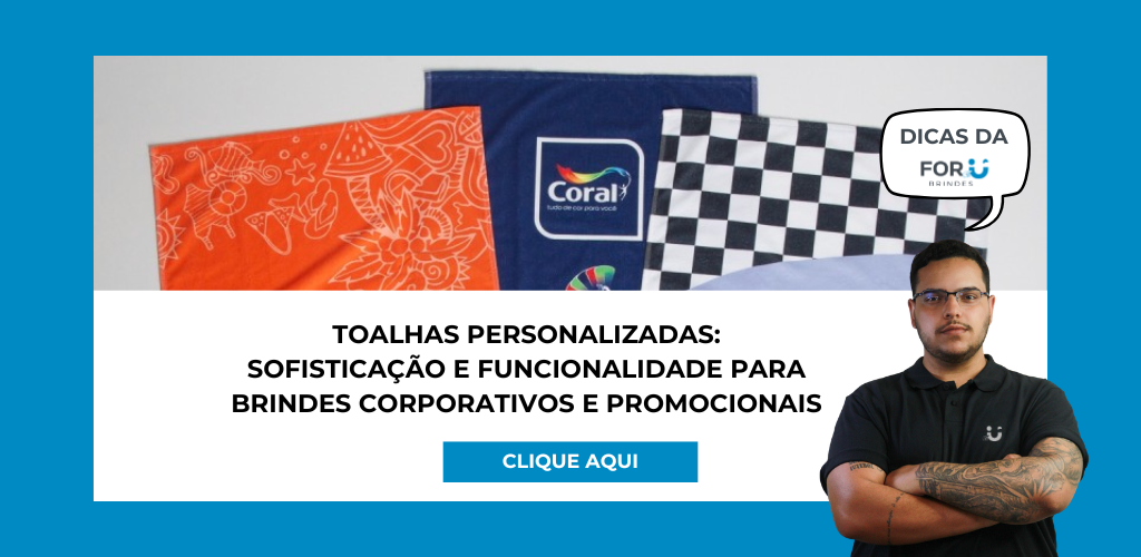 Toalhas personalizadas: sofisticação e funcionalidade para brindes corporativos e promocionais