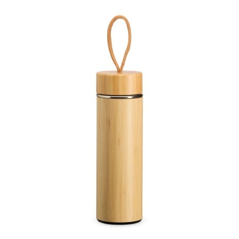 Garrafa Térmica Bambu 400Ml para Brinde