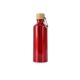 Garrafa Alumínio 500Ml Tampa Bambu com Logotipo