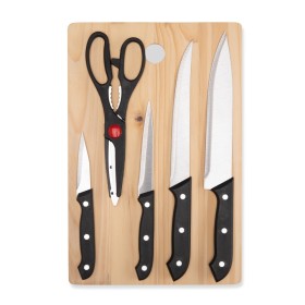 Kit churrasco tabua de pinho com 4 peças personalizado