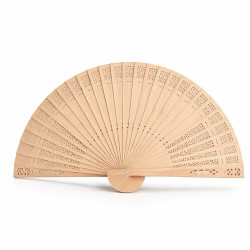 Leque de madeira personalizado