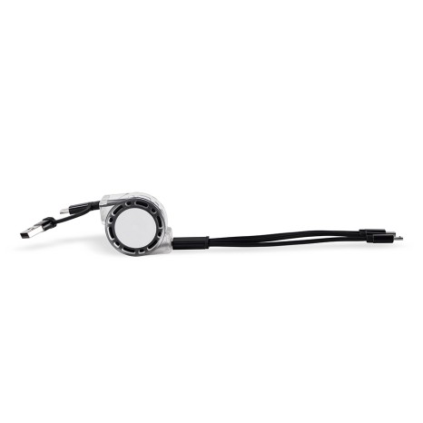 Cabo usb retrátil 3 em 1 para brinde
