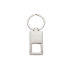 Chaveiro de Metal Retangular com Logotipo