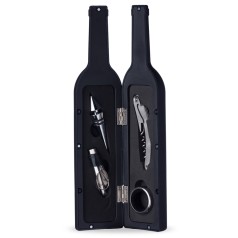 Kit Vinho Plástico Resistente 4 Peças Formato Garrafa Personalizado