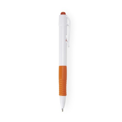 Caneta Plástica Leitosa Personalizada