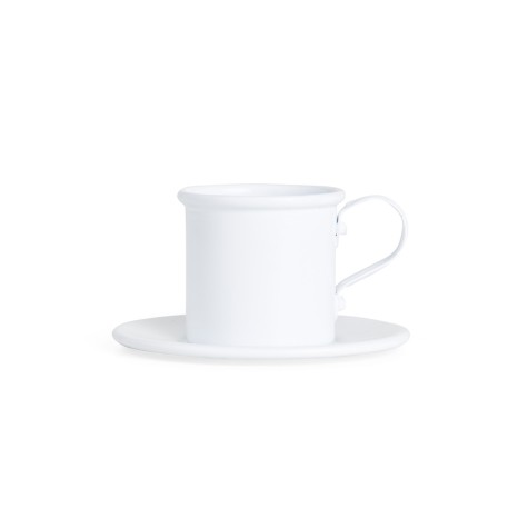 Xícara 100Ml com Pires em Alumínio com Logotipo