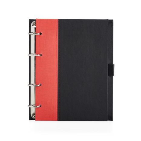 Caderno Fichário de Couro Sintético Promocional