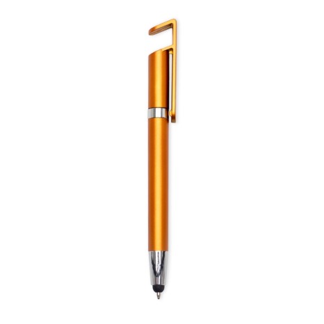 Caneta Plástica Touch com Suporte com Logotipo