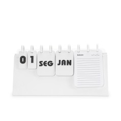 Calendário Permanente de Mesa Disco com Logotipo