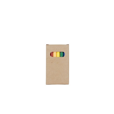Kit Giz de Cera 6 Cores para Brinde