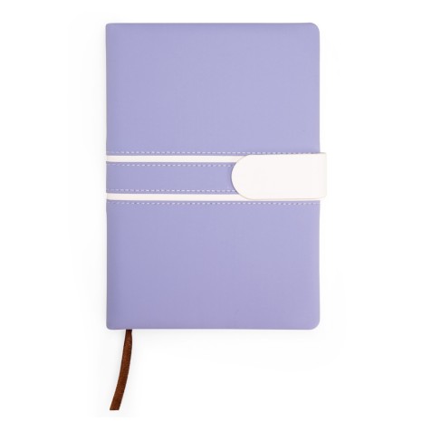 Caderno de couro fosco com alça personalizado