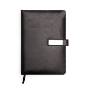 Caderno com fivela com logotipo