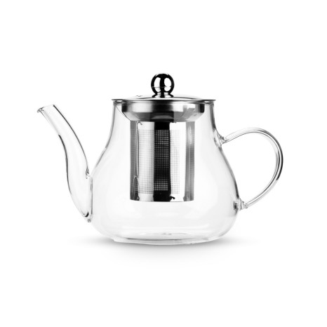 Chaleira de vidro borossilicato com infusor 600ml para empresas
